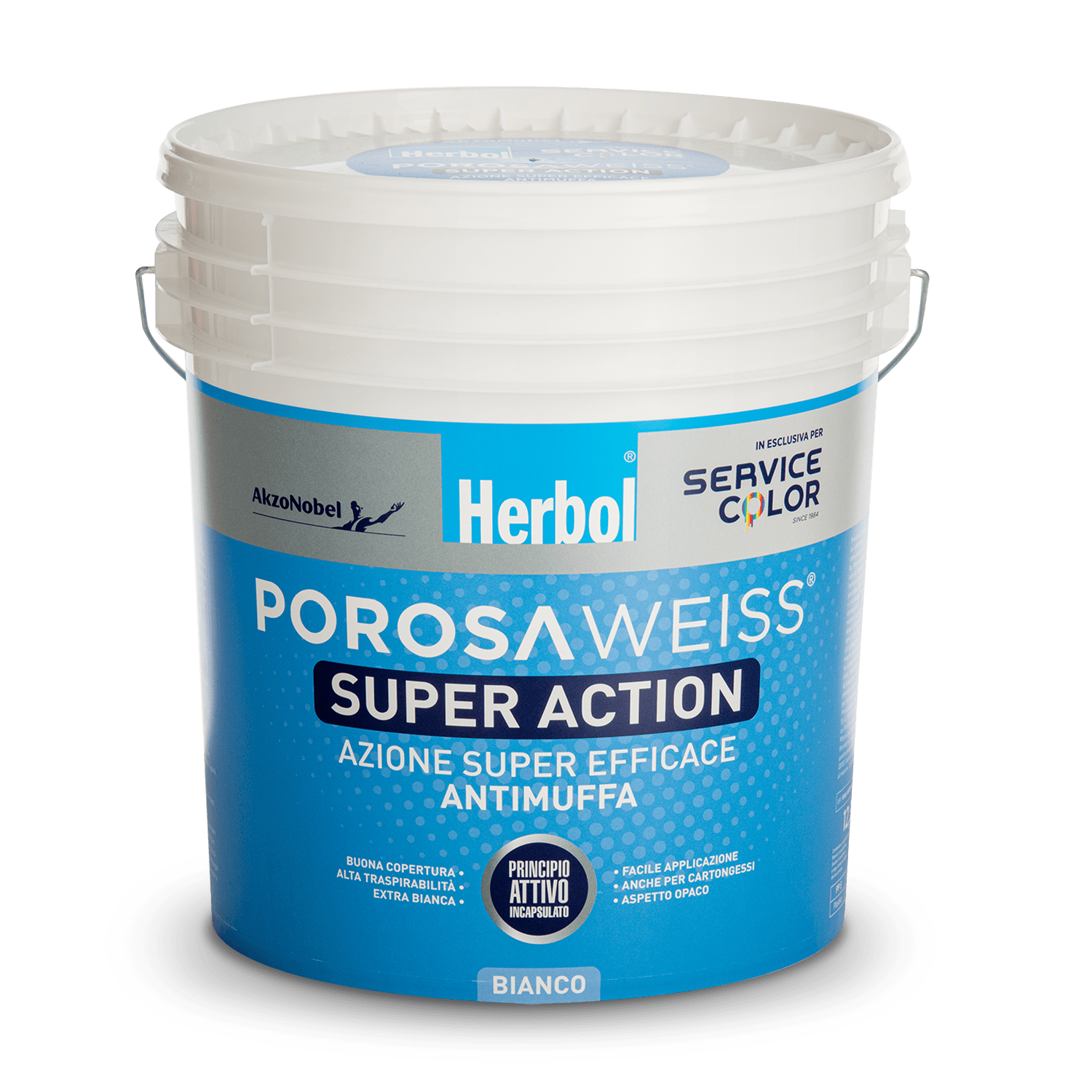 POROSA WEISS SUPER ACTION IDROPITTURA BIANCA ANTIMUFFA